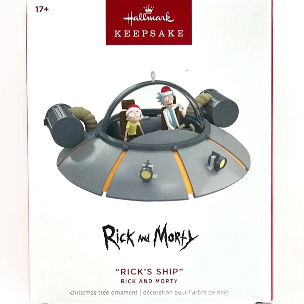 NEW 2025 Hallmark Christmas Ornament Rick and Morty Rick's Ship